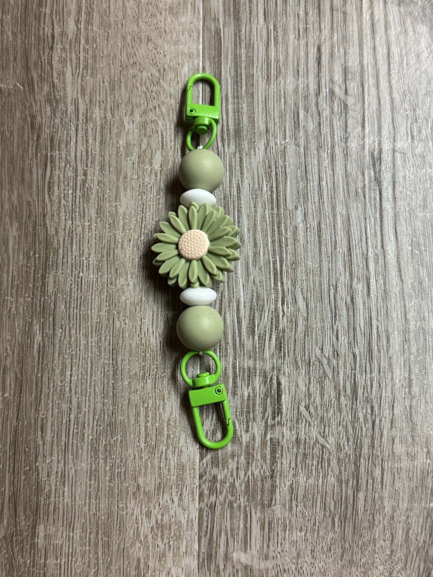 Green Flower Kindle Strap