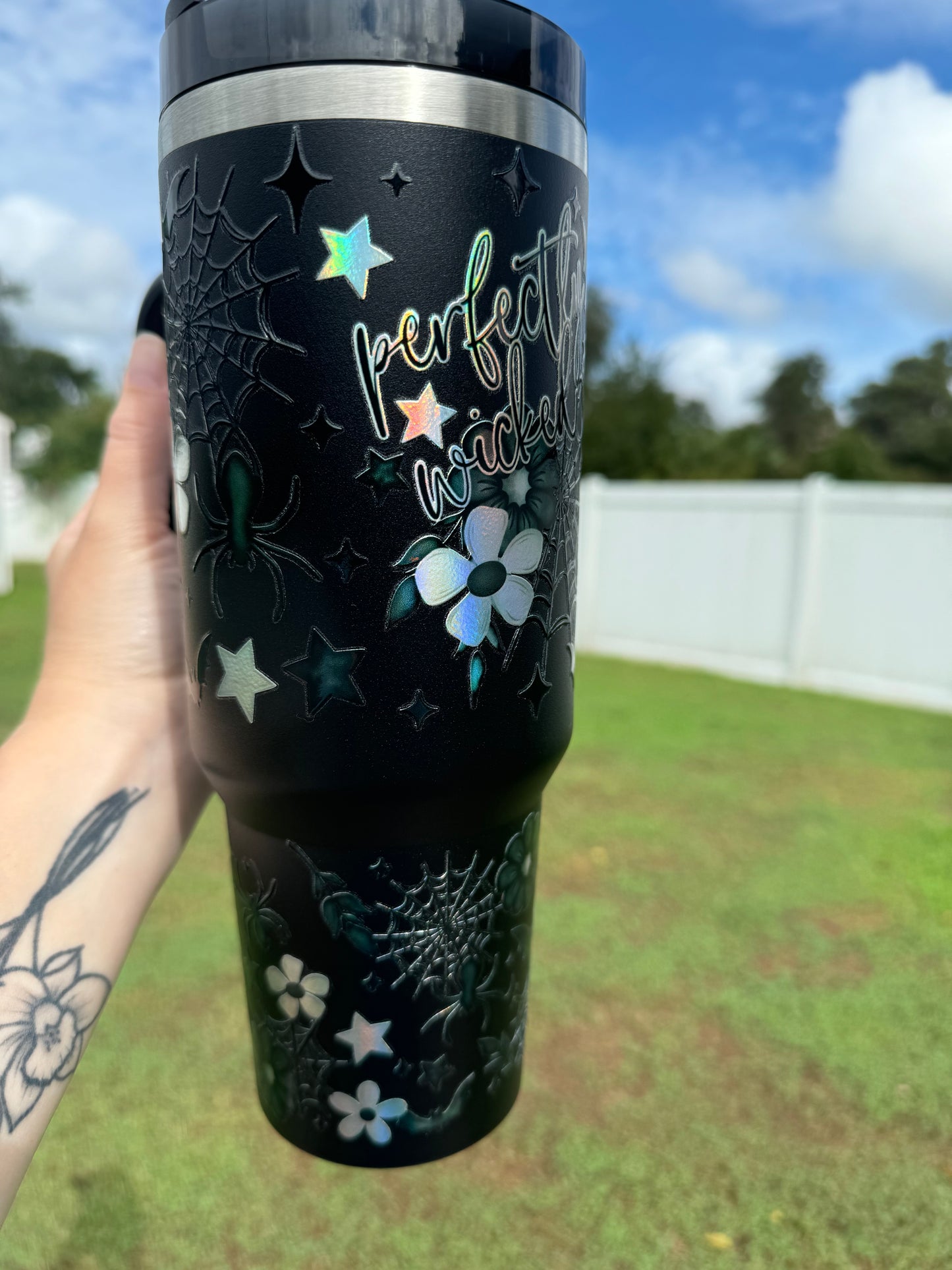 Perfectly Wicked Black Holo 40 oz