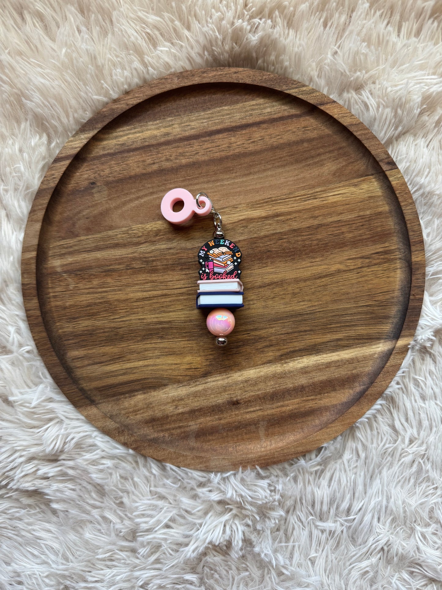 My Weekend is Booked Straw Charm