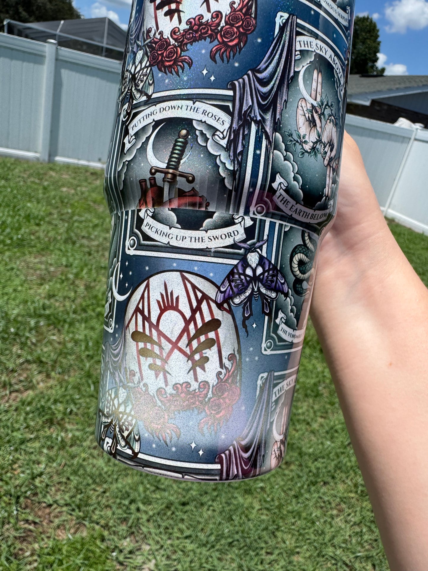 *FLAWED** SEE PICS*Tarot ST 30 oz Shimmer Tumbler