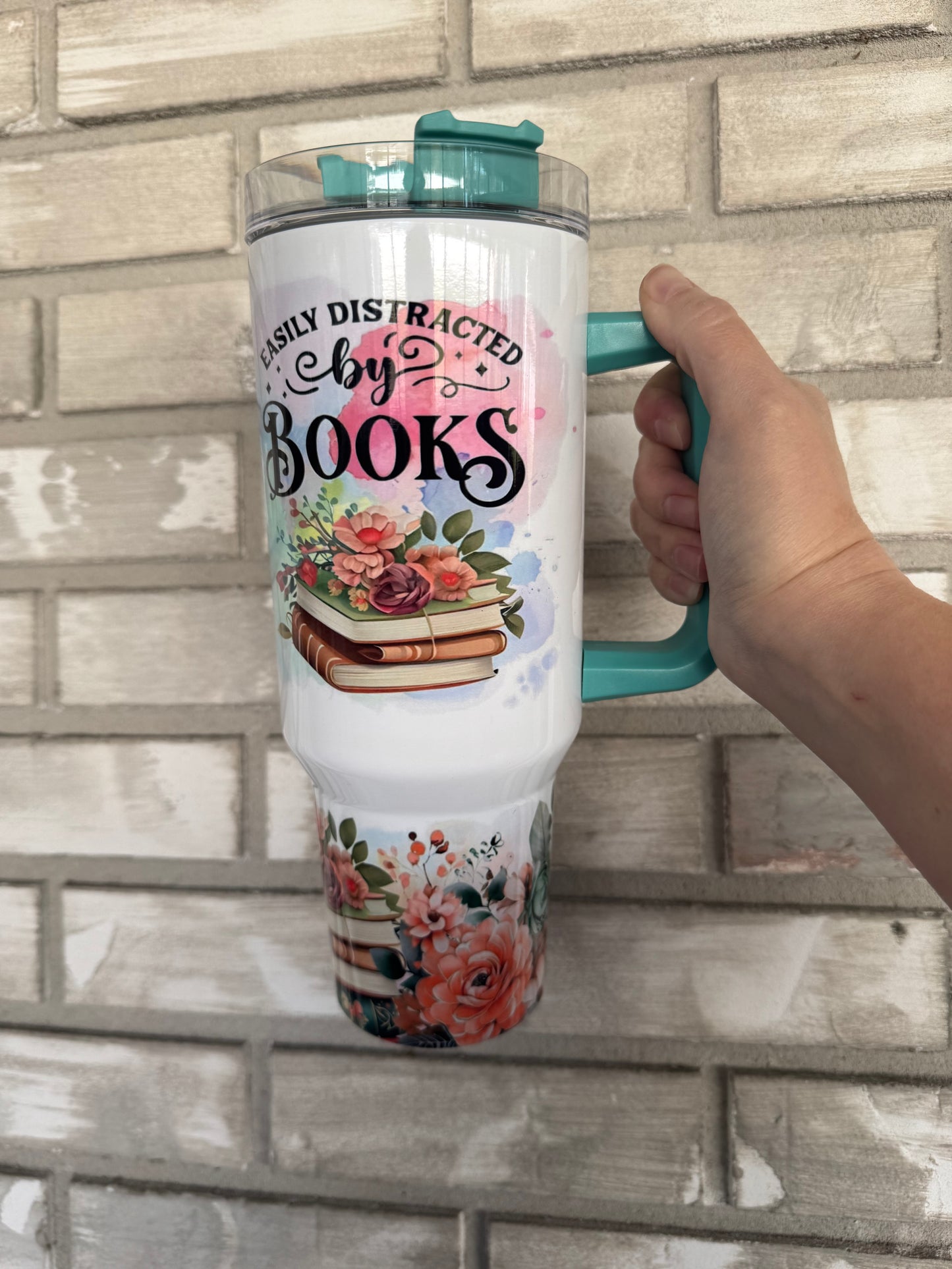 Easily Distracted By Books 40 oz