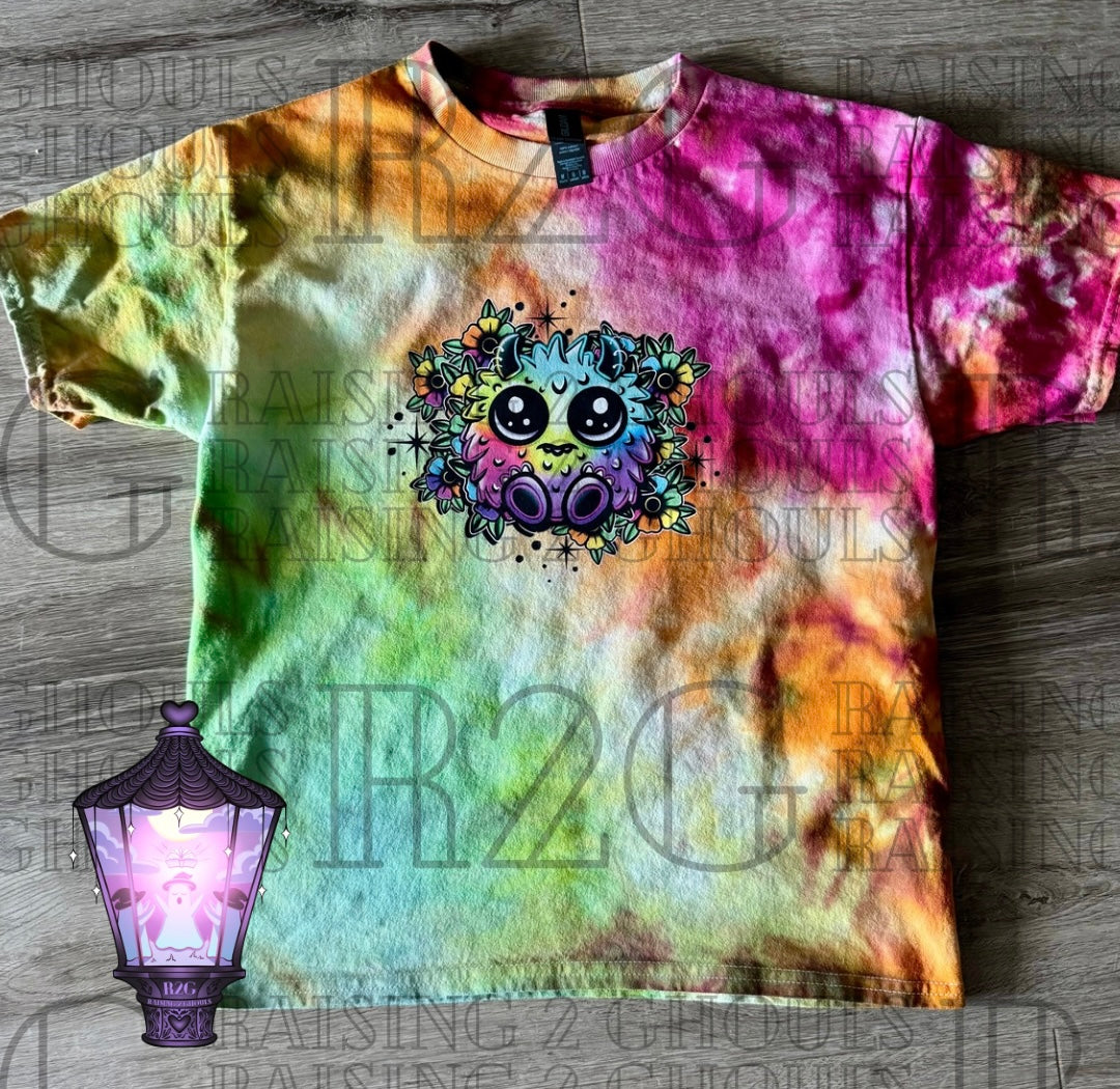 Youth Rainbow Floom Tie Dye tee (10/12 medium)