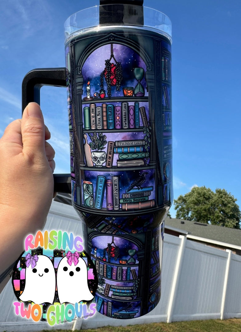 Dark Bookshelf 40 oz Tumbler