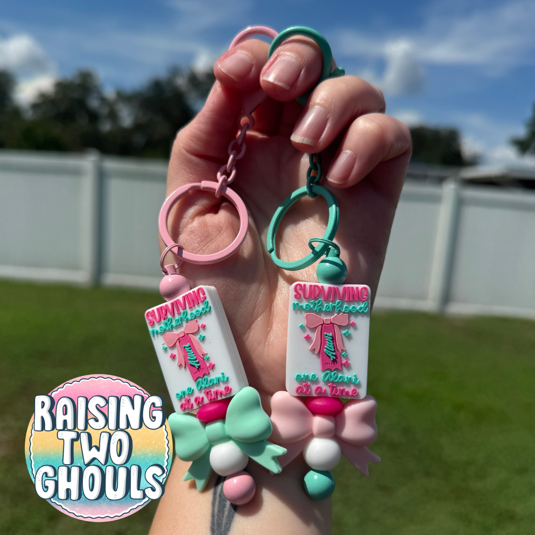Surviving Motherhood Keychain