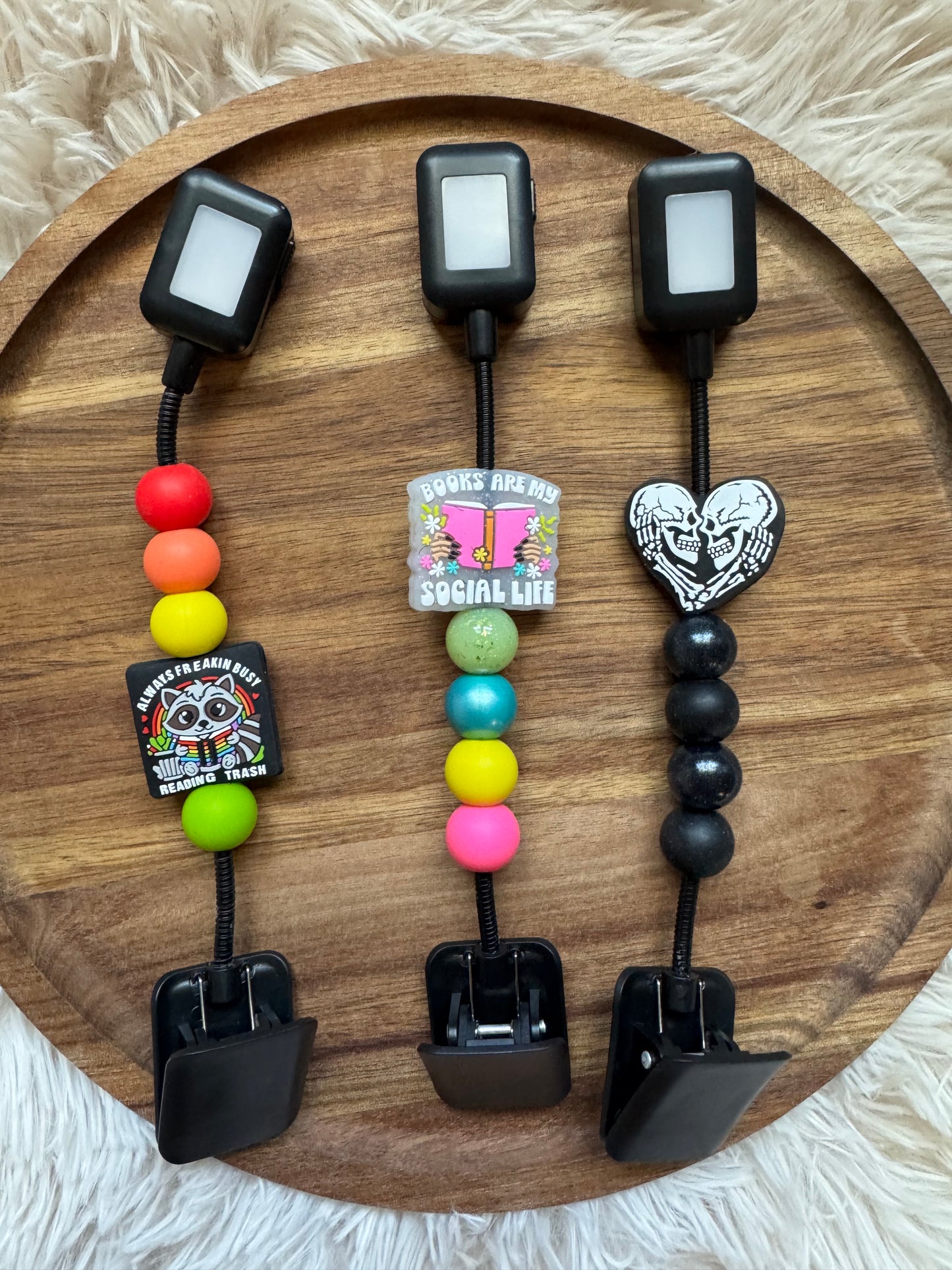 Custom Beaded Book Light