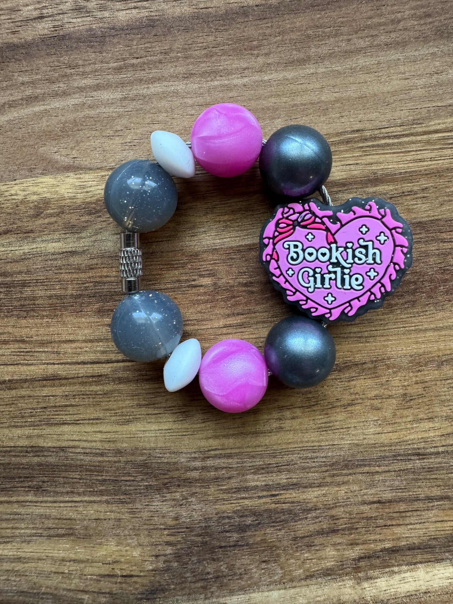 Bookish Girlie Handle Charm