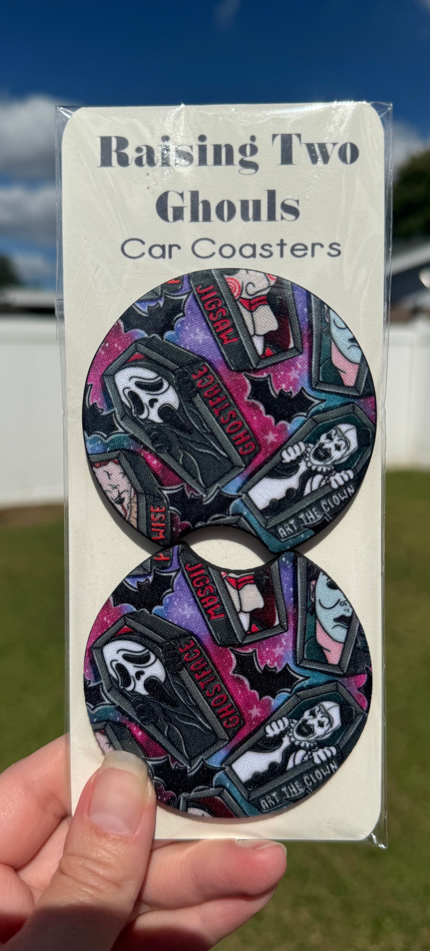 Horror Coffin Car Coasters
