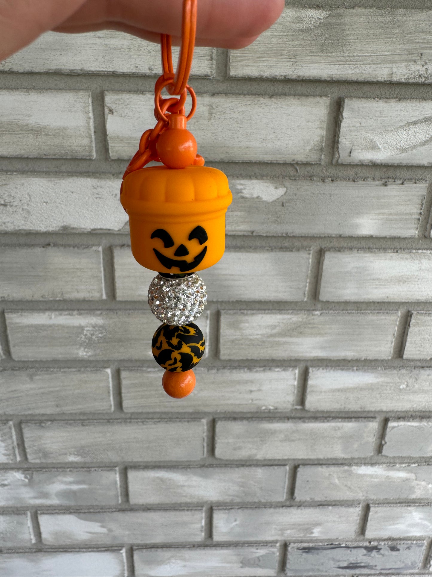 Pumpkin Bucket Keychain