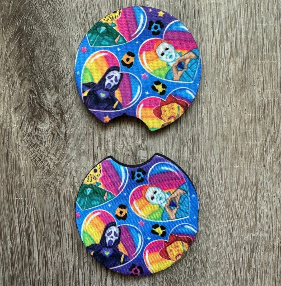 LF Horror Inspired Car Coasters
