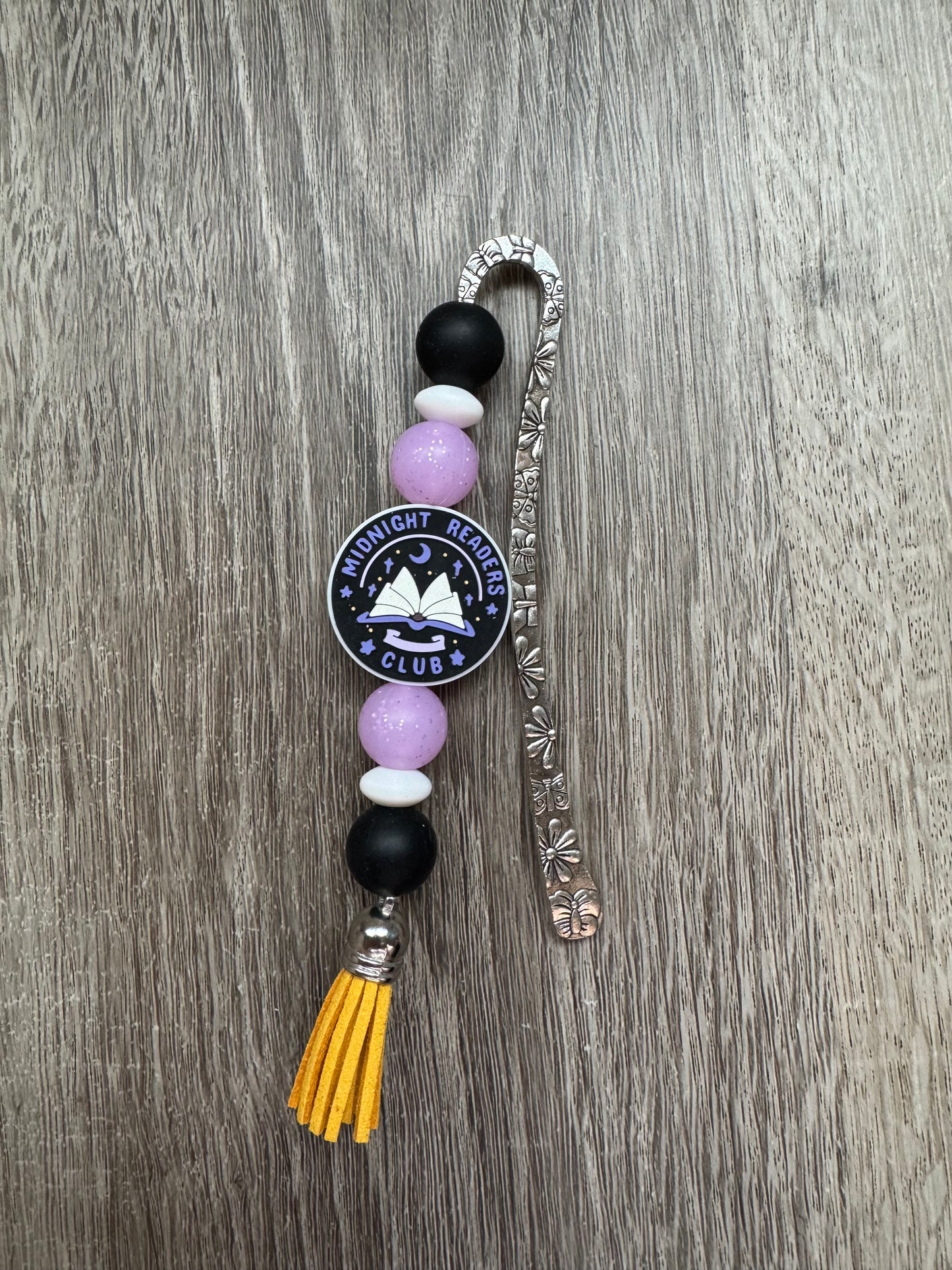 Midnight Readers Club Beaded Bookmark