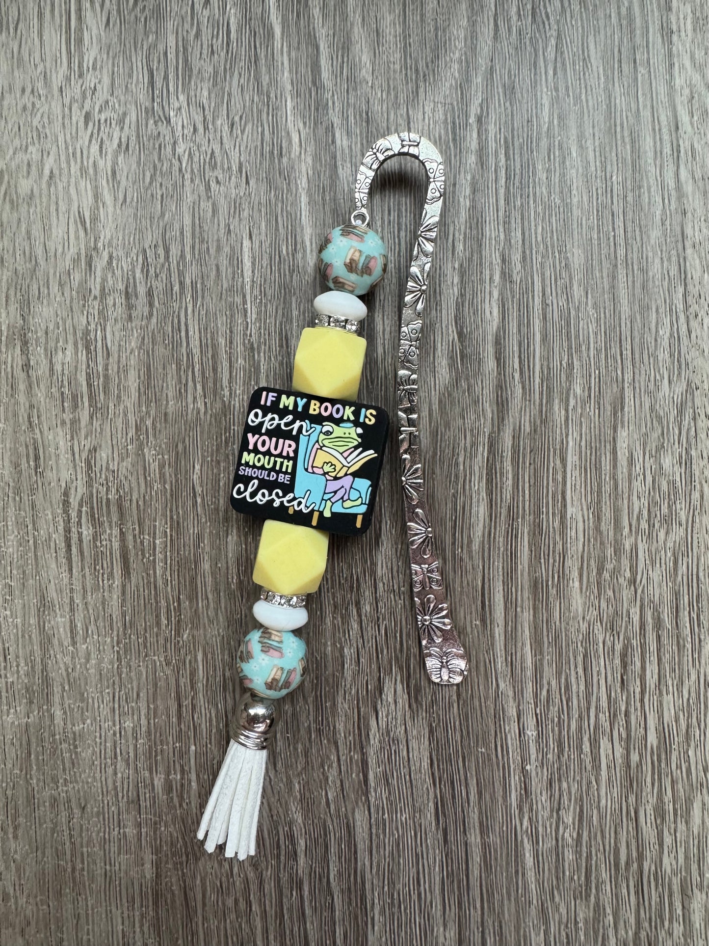 If My Book is Open Beaded Bookmark