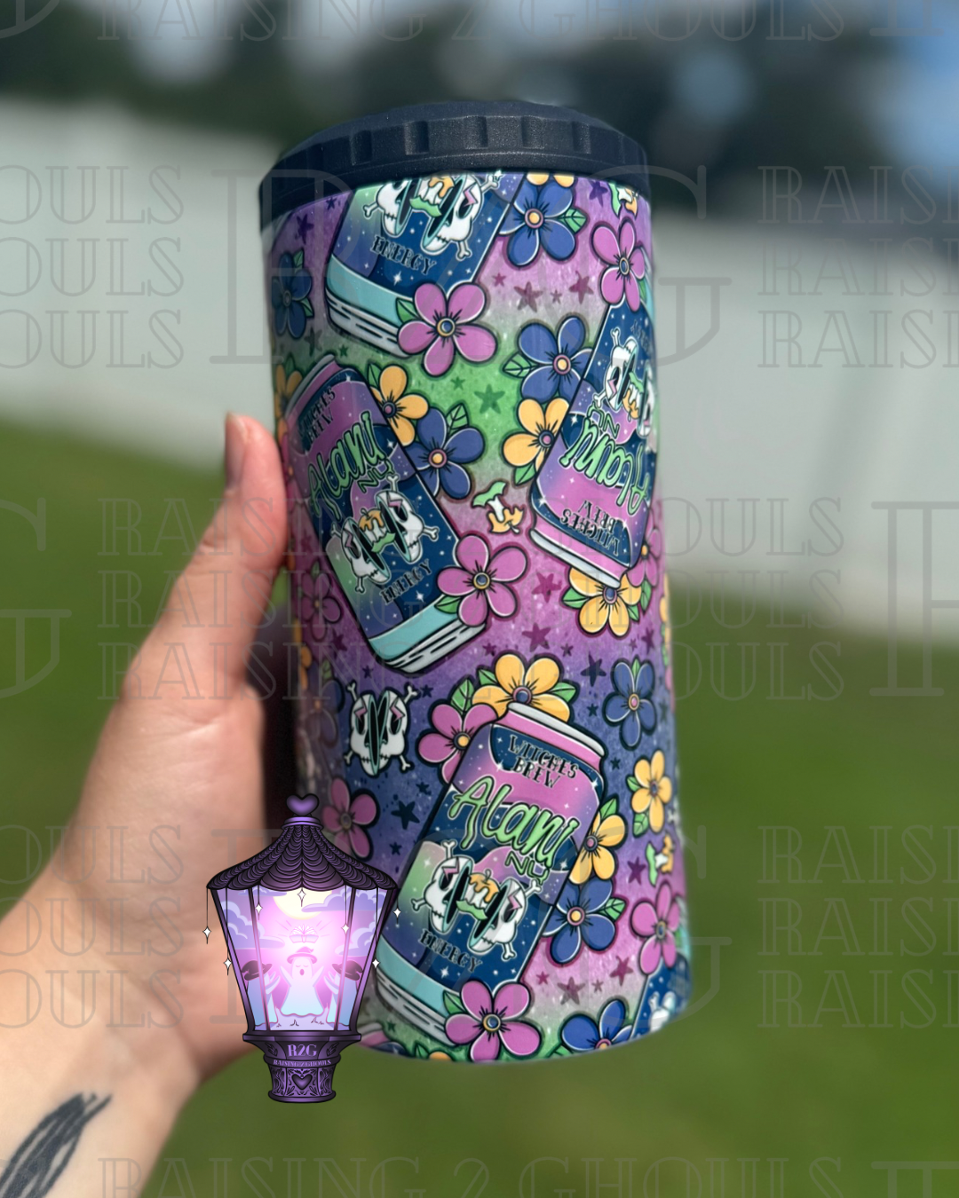 Colorful Witches Brew Can Cooler