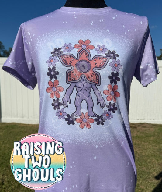 Flower Demo Tee on Purple