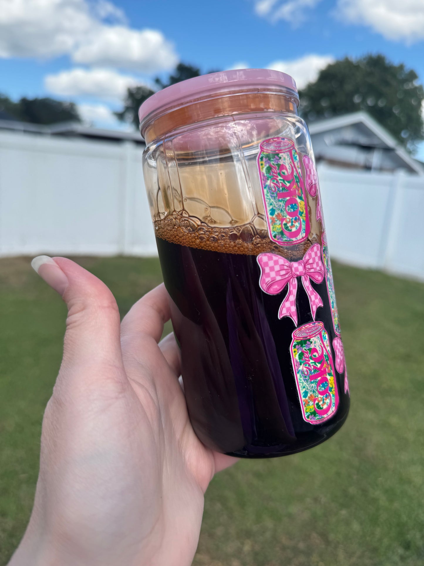 Diet Coke Snowglobe Acrylic Can