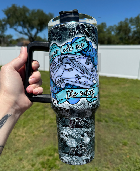 ***FLAWED**Never Tell Me the Odds 40 oz Tumbler