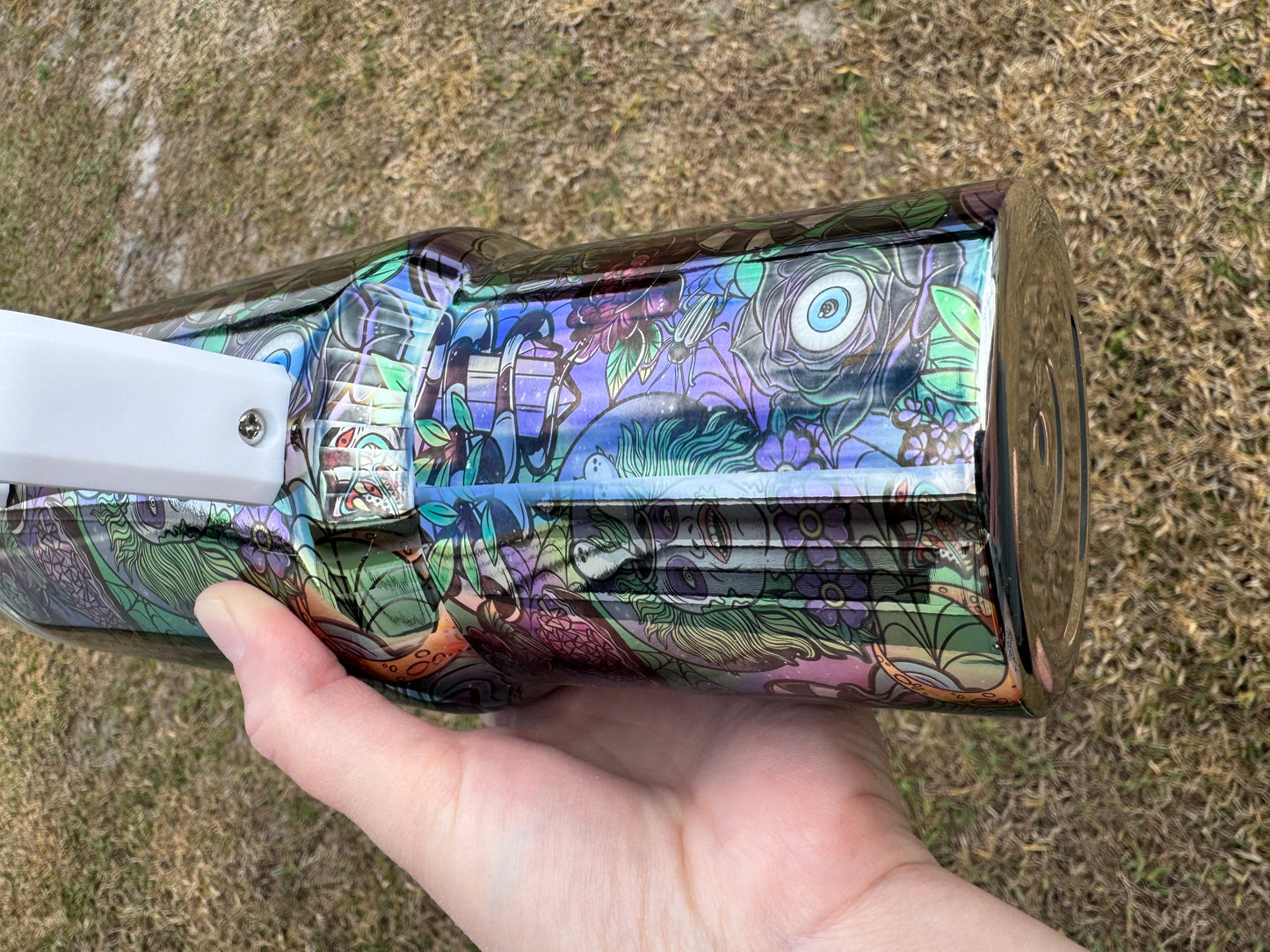 BJ mirror 40 oz *FLAWED SEE PICS*