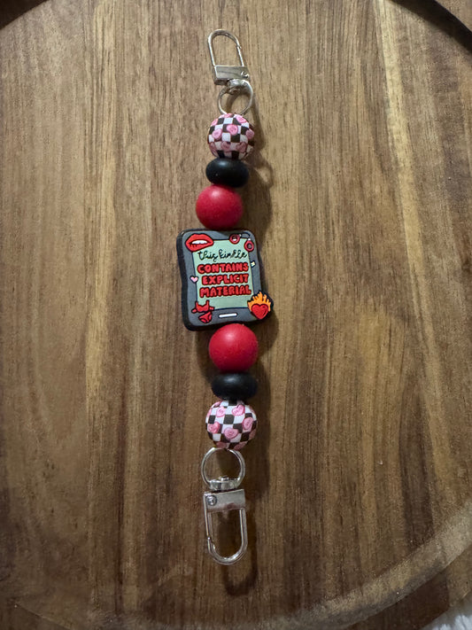 Red Explicit Content Kindle Strap