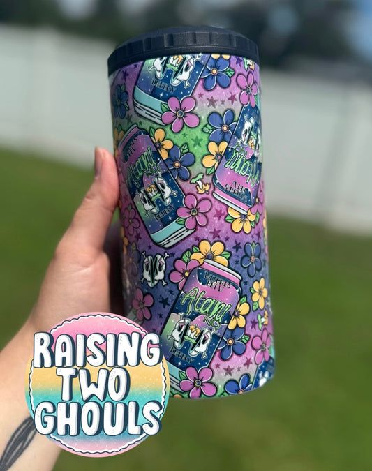Colorful Witches Brew Can Cooler