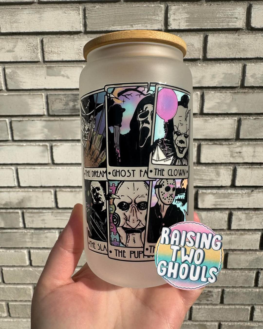 Horror Tarot Frosted Glass
