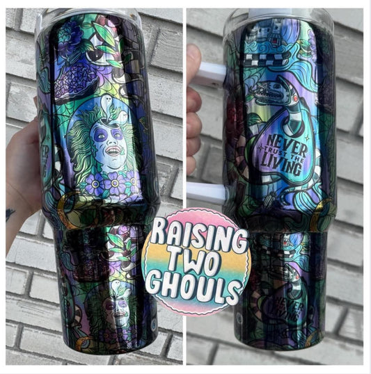 BJ mirror 40 oz *FLAWED SEE PICS*