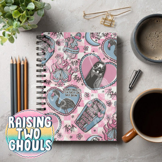 Pink Checks ST Notebook