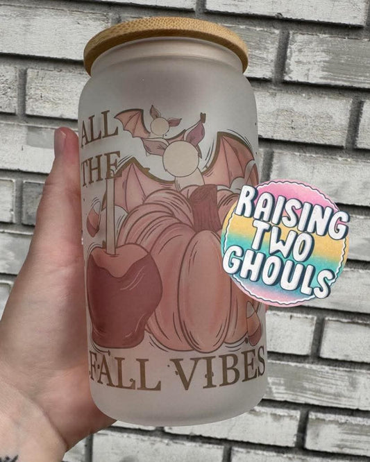 All the Fall Vibes Frosted Glass