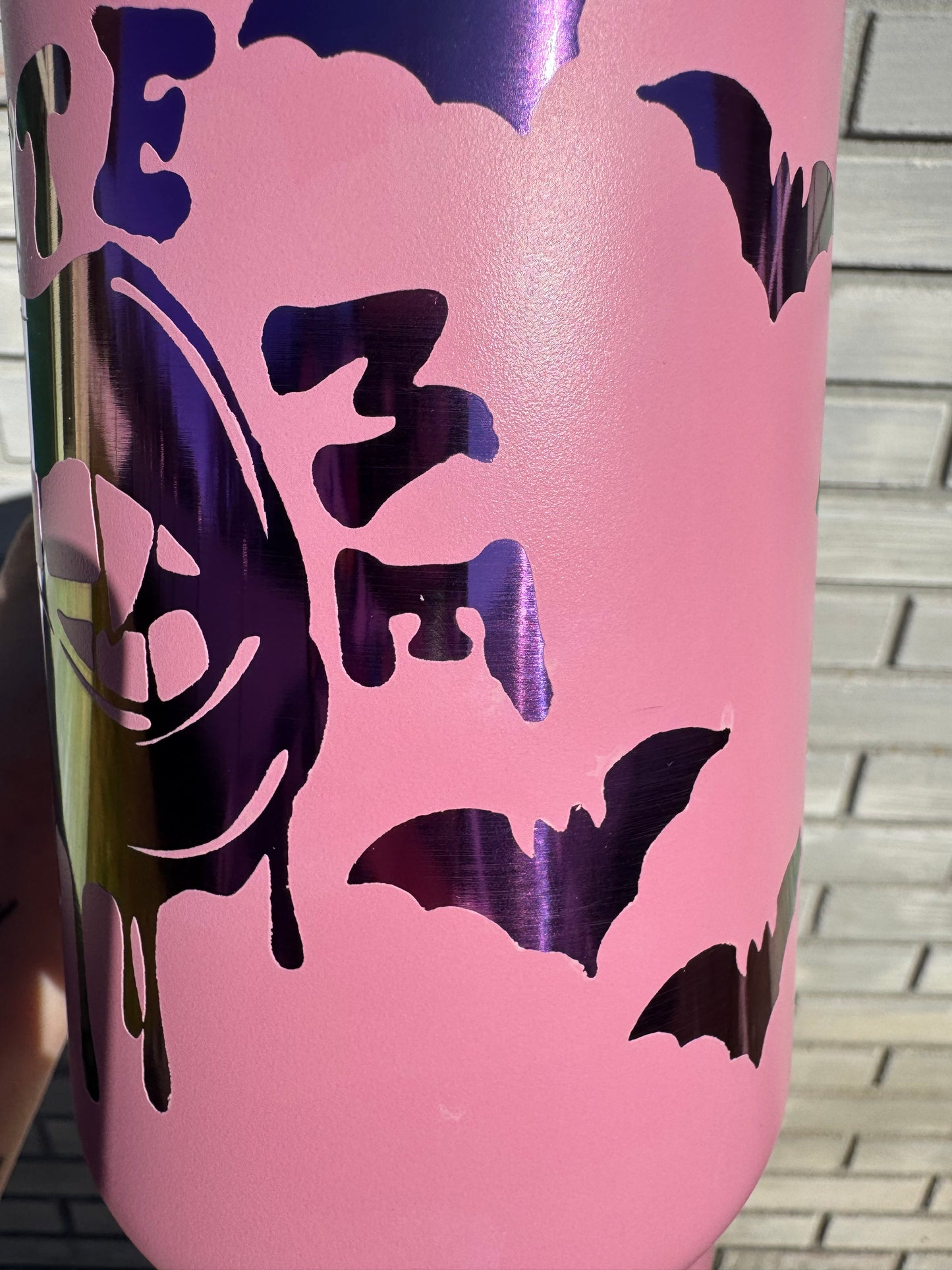 *FLAWED* Bite Me Holo 40 Oz Tumbler