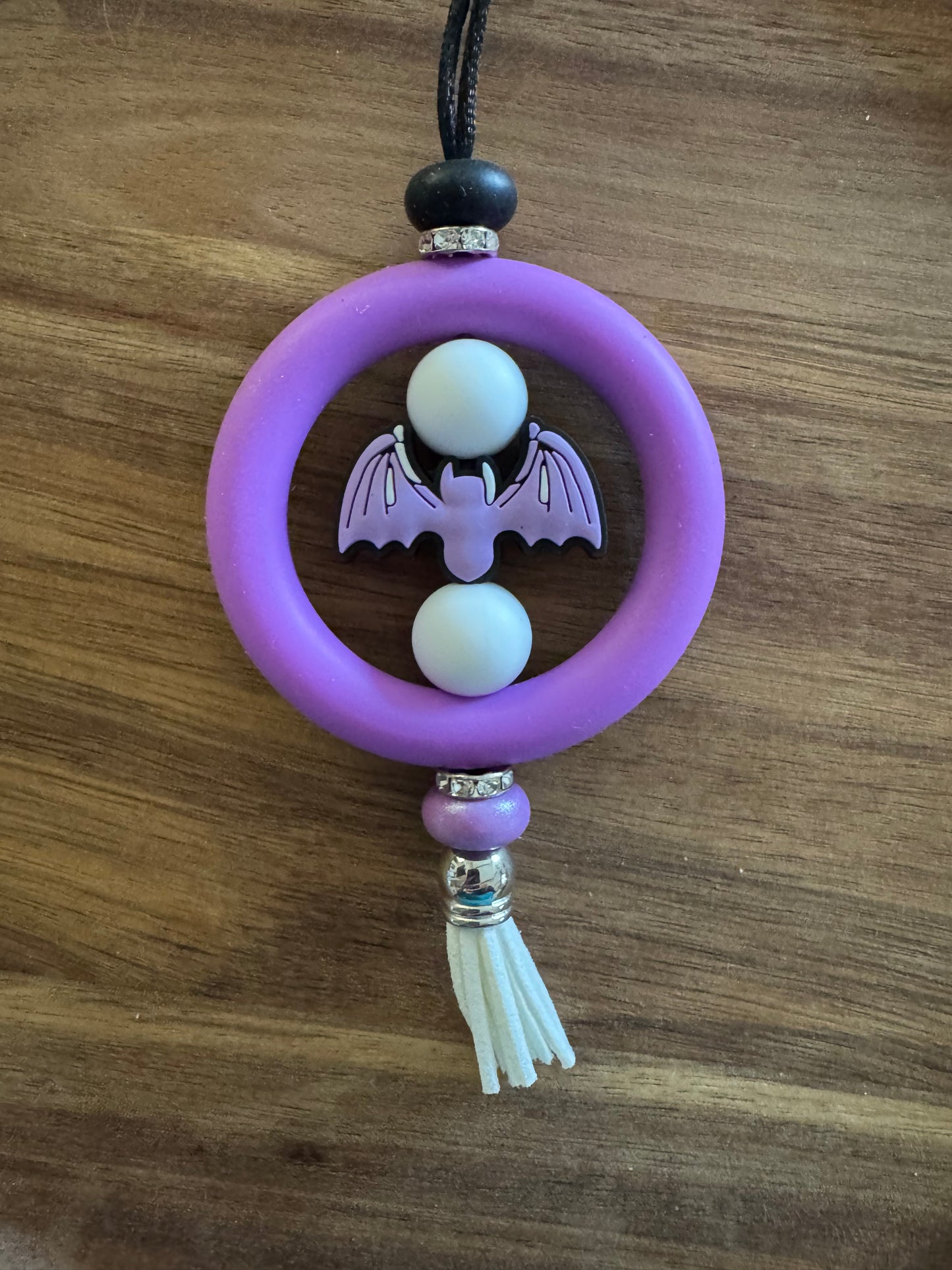 Purple Bat Car Charm