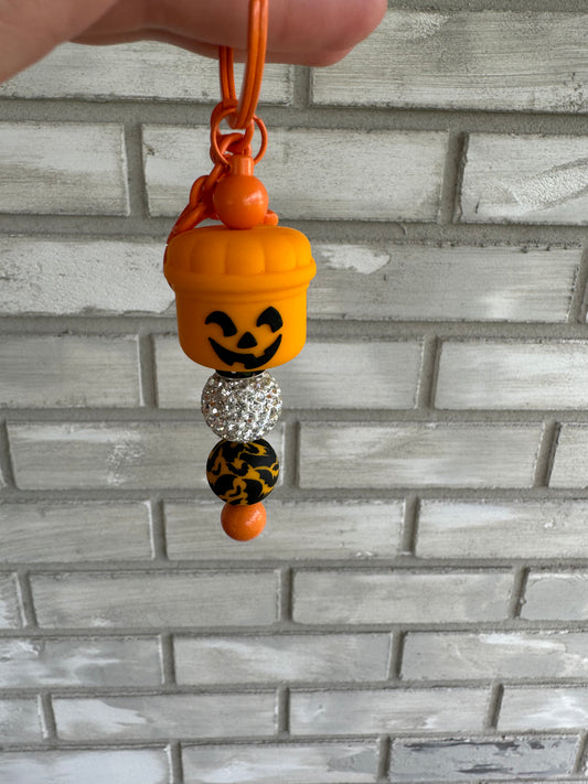 Pumpkin Bucket Keychain