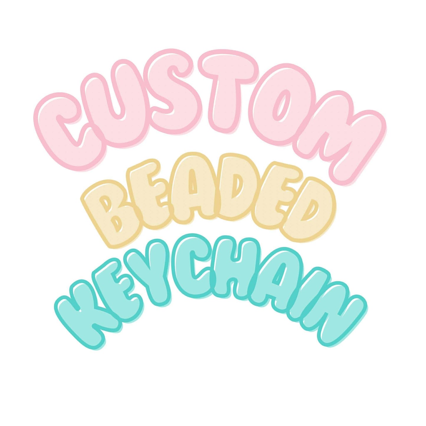 Custom Beaded Keychain